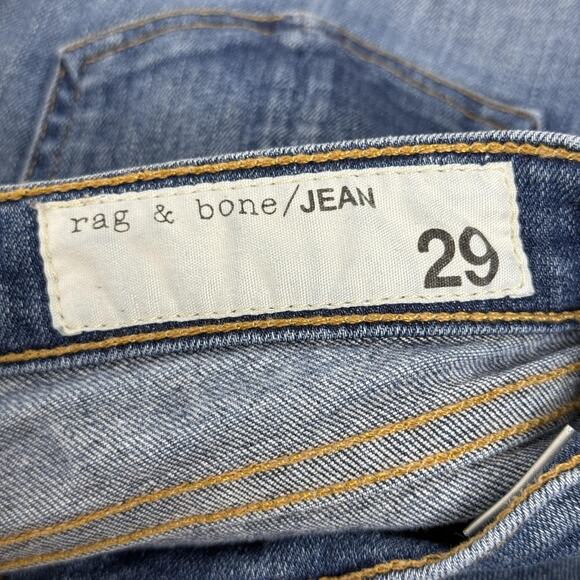 Rag & Bone Jean Jeans Womens 29 Blue Destroyed 41RB Skinny Ankle Denim - Picture 5 of 7
